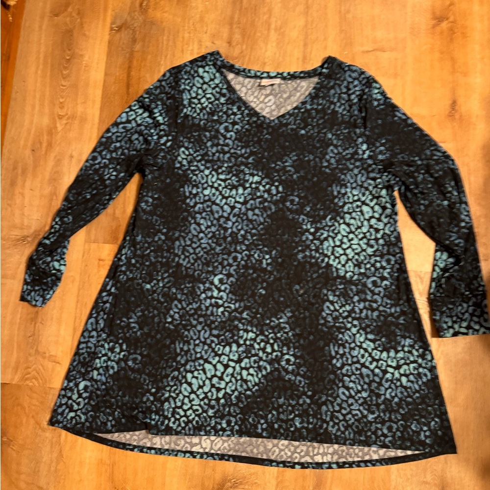 Ribbed long sleeve top
